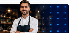 Restaurateur souriant
